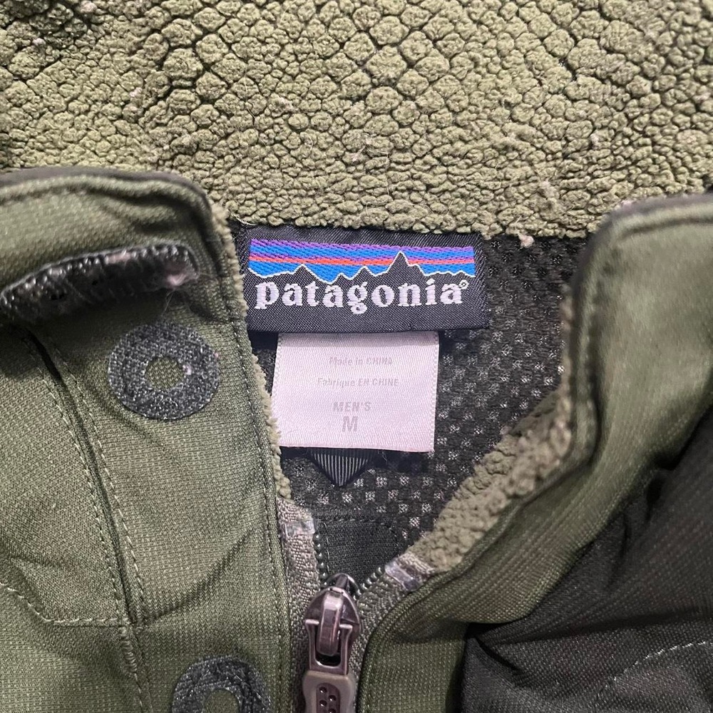 Patagonia Men's Medium Vintage Powder Keg Green Coat Rain Windbreaker Jacket - Picture 3 of 8